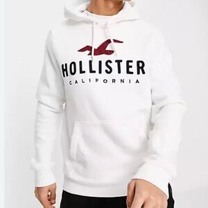 Hollister White Sweatshirt, Size M